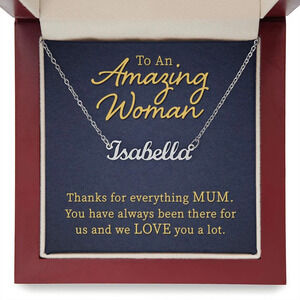 To My Mom Thanks For Everything Personalized Name Necklace Stainless Steel Cus